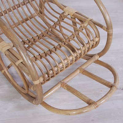 Bamboo Rocking Chair, Italy, 1970s-XSG-1719098