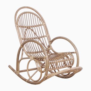 Bamboo Rocking Chair, Italy, 1970s-XSG-1719098