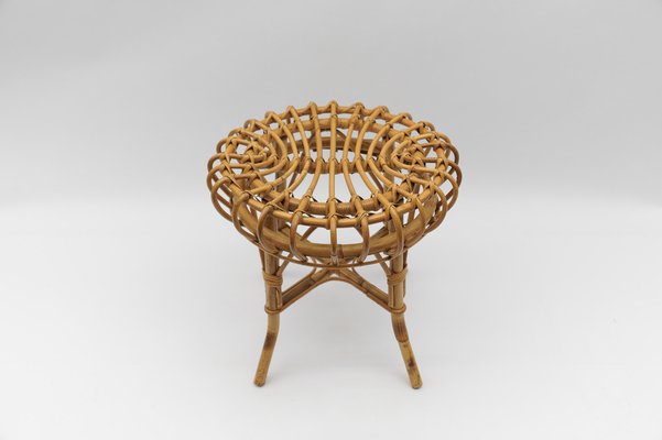 Bamboo Stool by Franco Albini, Italy, 1950s-KQB-1750200