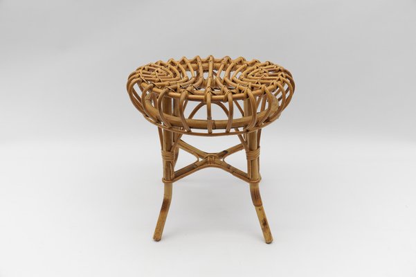 Bamboo Stool by Franco Albini, Italy, 1950s-KQB-1750200