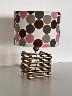 Bamboo Table Lamp in Brass from Maison Jansen, 1970s-VNE-1816866