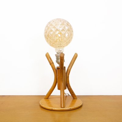 Bamboo Table Lamp, Spain, 1970s-CQZ-1352046