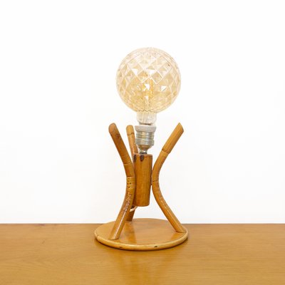 Bamboo Table Lamp, Spain, 1970s-CQZ-1352046