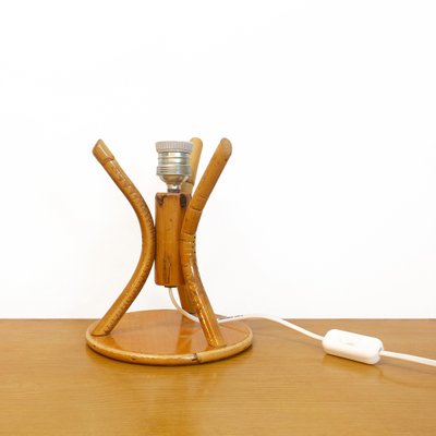 Bamboo Table Lamp, Spain, 1970s-CQZ-1352046