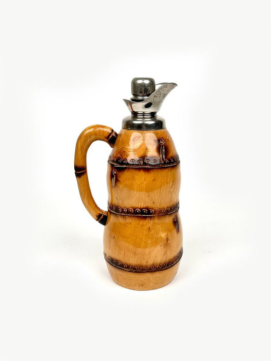 Bamboo Thermos Decanter by Aldo Tura for Macabo, Italy, 1950s