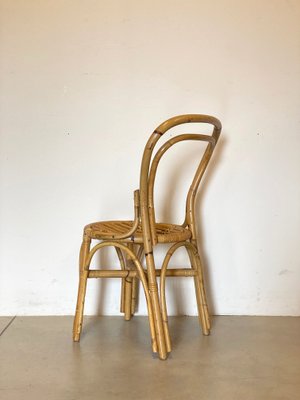 Bamboo & Wicker Chairs, 1970s, Set of 2-NPC-1257256