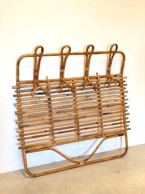 Bamboo Wicker Coat Rack, 1970s-NPC-1186329