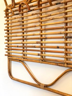 Bamboo Wicker Coat Rack, 1970s-NPC-1186329