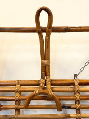 Bamboo Wicker Coat Rack, 1970s-NPC-1186329