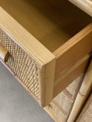 Bamboo & Wicker Sideboard, 1970s-NPC-1334601