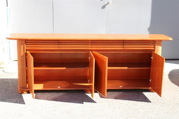 Bamboo & Wood Sideboard from Roberti Rattan, Italy, 1970s-EH-1173686