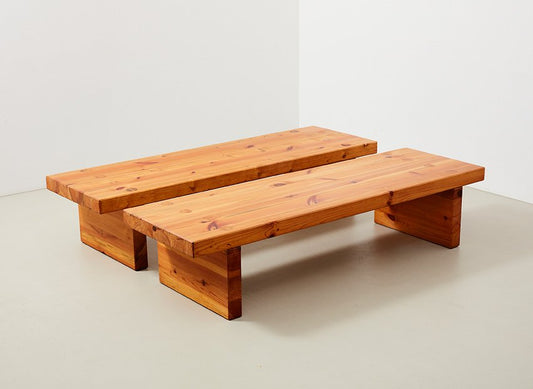 Bamse Benches by Roland Wilhelmsson for Karl Andersson & Soner, Sweden, 1970s, Set of 2