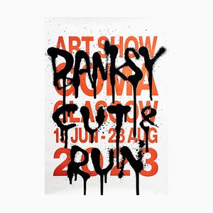 Banksy GDP Rat Cut and Run Exhibition Poster-NRC-1774584