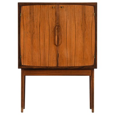 Bar Cabinet in Rosewood, Glass and Steel attributed to Torbjørn Afdal, 1960s-SC-2022141