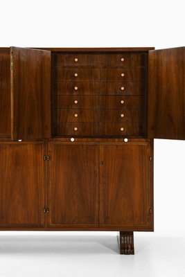 Bar Cabinet in Walnut and Brass, 1930s-SC-2026079