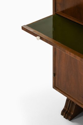 Bar Cabinet in Walnut and Brass, 1930s-SC-2026079