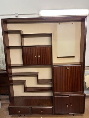 Bar Cabinet or Bookcase with Glass, 1950s-BNU-1105667