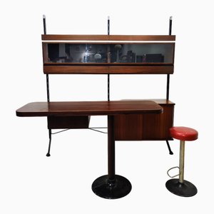 Bar Cabinet with Stool by Ico Parisi for Mim, 1960s-FJM-1899055