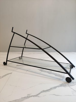 Bar Cart by Gilles Derain for Lumen Center, 1980s-KQX-1820820