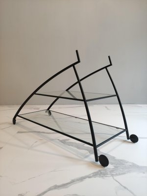 Bar Cart by Gilles Derain for Lumen Center, 1980s-KQX-1820820