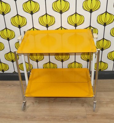 Bar Cart Table in Yellow, 1960-AFE-1772391