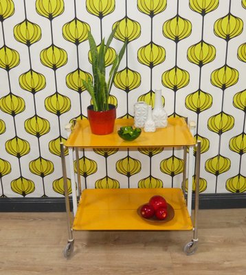 Bar Cart Table in Yellow, 1960-AFE-1772391