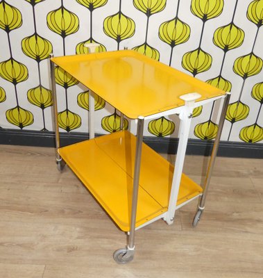 Bar Cart Table in Yellow, 1960-AFE-1772391