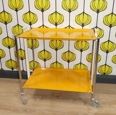 Bar Cart Table in Yellow, 1960-AFE-1772391