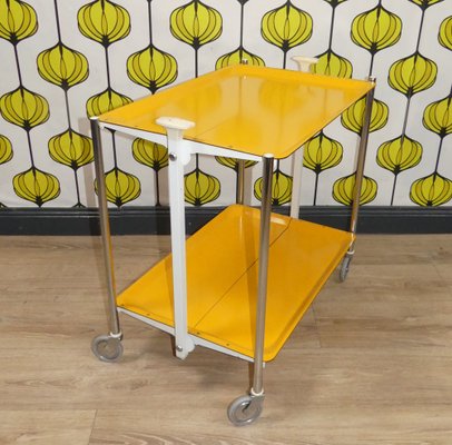 Bar Cart Table in Yellow, 1960-AFE-1772391