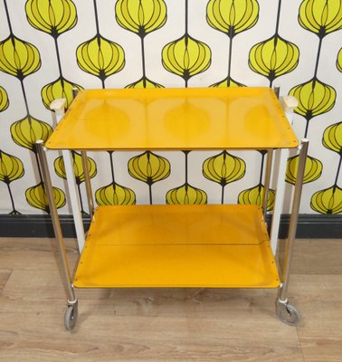 Bar Cart Table in Yellow, 1960-AFE-1772391