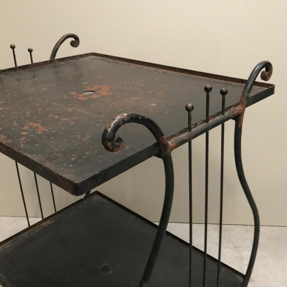 Bar Cart with Harp