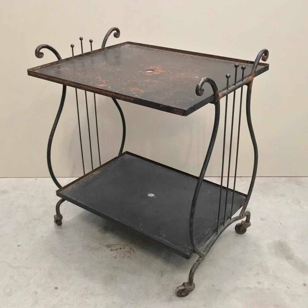 Bar Cart with Harp