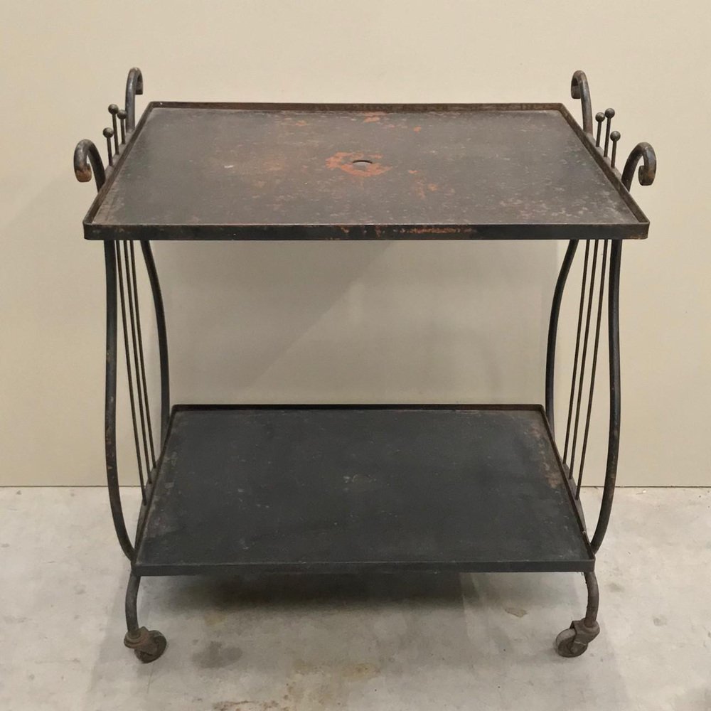 Bar Cart with Harp