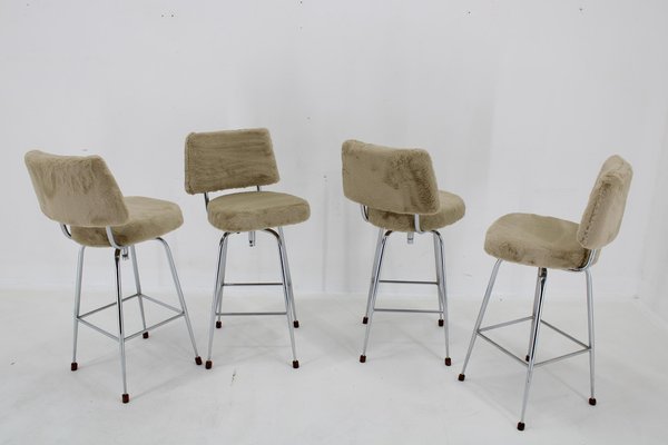 Bar Chairs, Czechoslovakia, 1960s, Set of 4-TZ-1761251