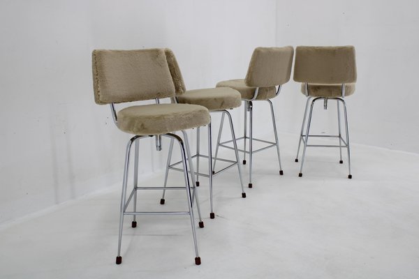 Bar Chairs, Czechoslovakia, 1960s, Set of 4-TZ-1761251