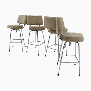 Bar Chairs, Czechoslovakia, 1960s, Set of 4-TZ-1761251