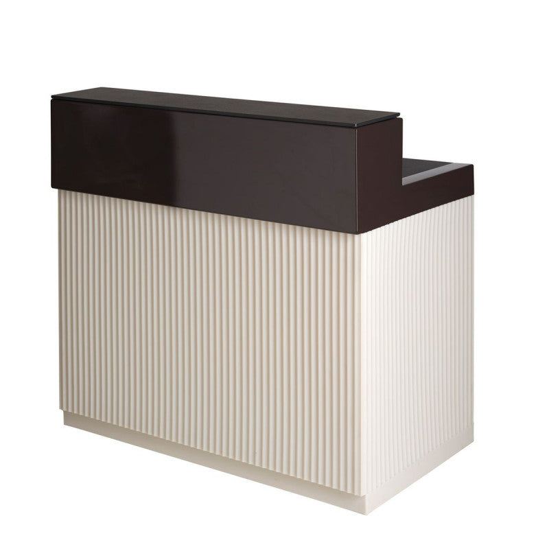 Illuminated Polyethylene Bar Counter Cordiale by Slide #Chocolate Brown & Light Vanilla