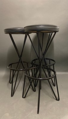 Bar Stools from Thonet, 1950s, Set of 3-EK-1382829