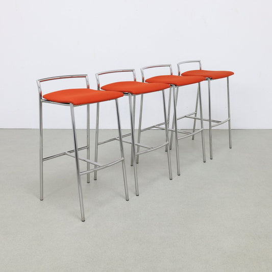 Bar Stools in Chrome from Casala, 1990s, Set of 4