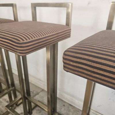 Bar Stools in the style of Maison Jansen, 1985, Set of 4-WBX-2042355