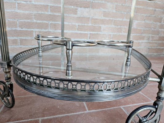 Bar Trolley in Brass and Glass, 1970s-ZUW-1799277