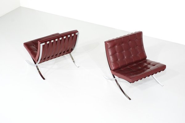 Barcelona Chairs by Ludwig Mies Van Der Rohe for Knoll, 1929, Set of 2-XGF-2016275