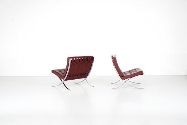 Barcelona Chairs by Ludwig Mies Van Der Rohe for Knoll, 1929, Set of 2-XGF-2016275