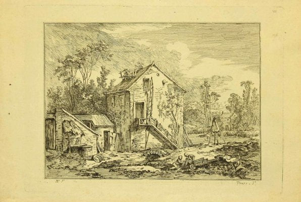 Baron De Thiers, Country Houses, Etching, 1760s-ZCI-886068