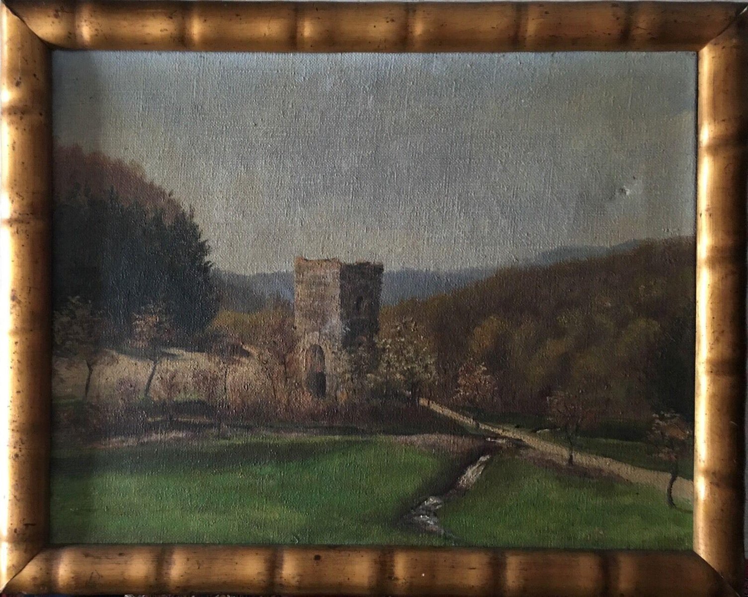 Baron Loewenstern, Lahnstein Forest Valley, 1918, Oil on Canvas