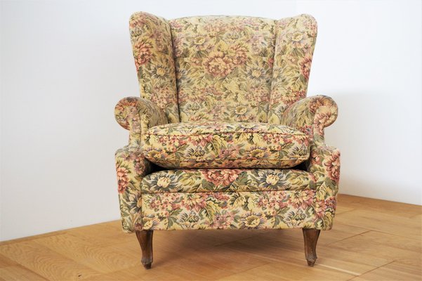 Baroque Armchairs and Sofa, 1950s, Set of 3-KNM-1007741