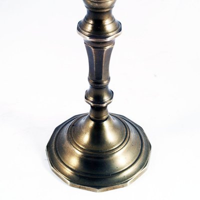 Baroque Bronze Candleholders, 1930s, Set of 2-NJV-772726