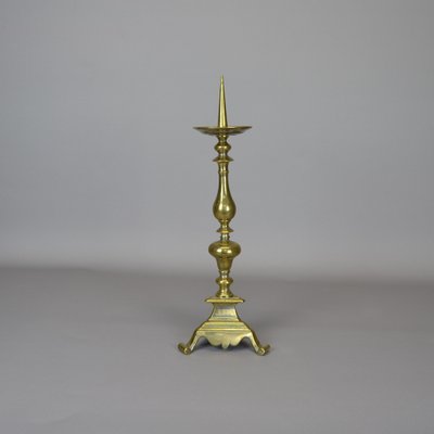 Baroque Bronze Candlestick, 1700s-AOU-1763107