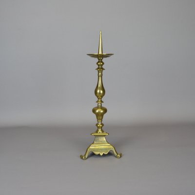 Baroque Bronze Candlestick, 1700s-AOU-1763107