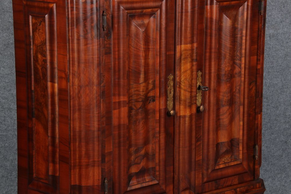 Baroque Cabinet in Walnut, Frankfurt, Germany, 18th Century